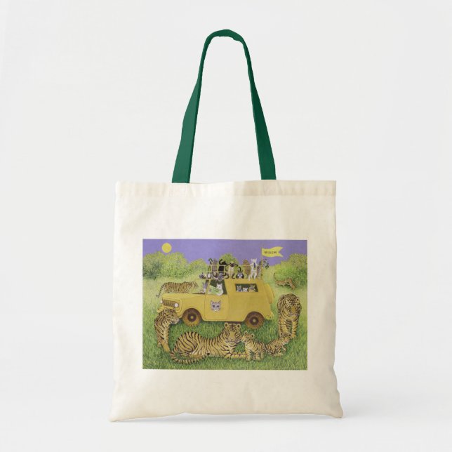 Bolso De Tela Safari del gato (Frente)