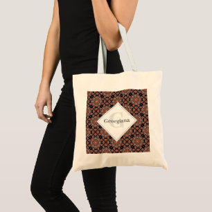 Bolso De Tela Safari personalizado Sunset Bohemias Mandala Tiles