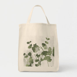 Bolso De Tela Sage Olive Green Painterly Botanical Minimalist