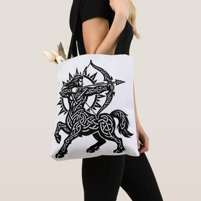 Bolso De Tela Sagitario — El Arquero de BurnsInHell (Detalle)