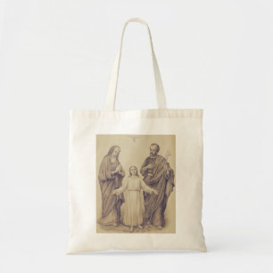 Bolso De Tela Sagrada Familia Jesús, Virgen María y San José 
