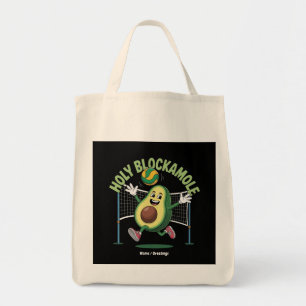 Bolso De Tela Sagrado Blockamole Cute Gracioso Voleibol, aguacat