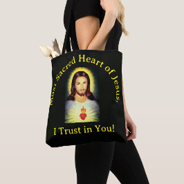 Bolso De Tela Sagrado Corazón de Jesús