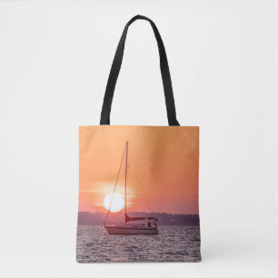 Bolso De Tela Sailboat Sunrise