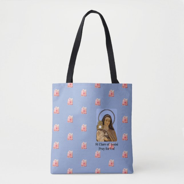 Bolso De Tela Saint Clare Assisi (Anverso)