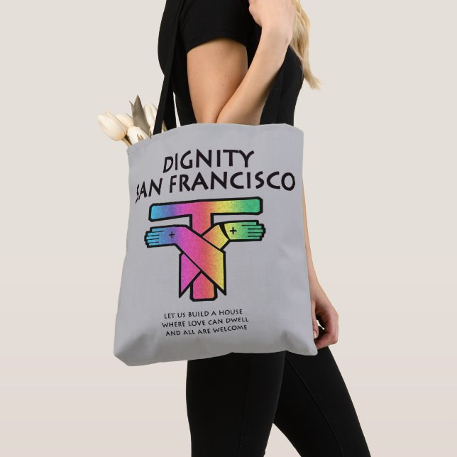 Bolso De Tela Saint Francis LGBTQ (Detalle)