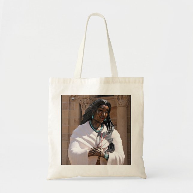 Bolso De Tela Saint Kateri Tekakwitha (Frente)