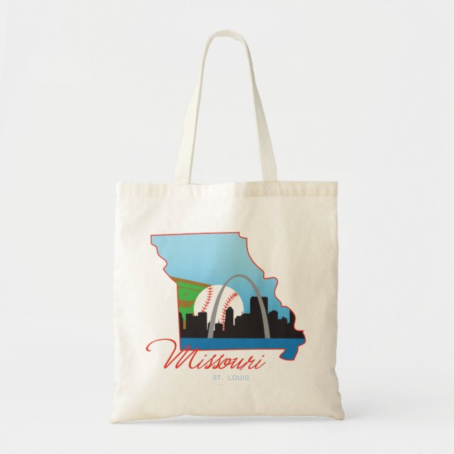 Bolso De Tela Saint Louis Missouri (Frente)