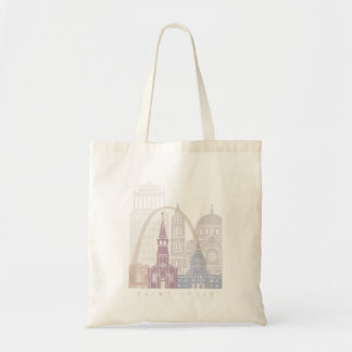 BOLSO DE TELA SAINT LOUIS SKYLINE POSTER PASTEL
