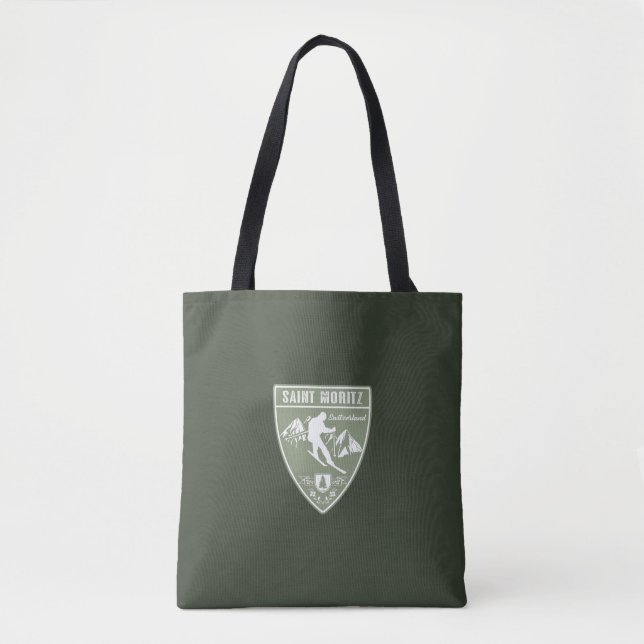 Bolso De Tela Saint Moritz Suiza (Anverso)