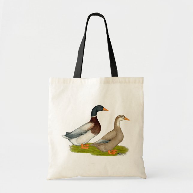 Bolso De Tela Sajonia Ducks (Frente)