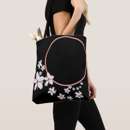 Bolso De Tela Sakura flor de cerezo rojo y blanco asiático flora