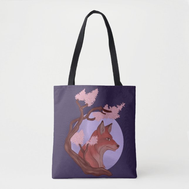 Bolso De Tela Sakura Fox (Anverso)
