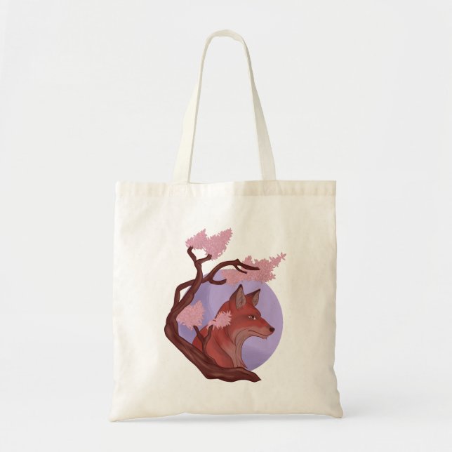 Bolso De Tela Sakura Fox (Frente)