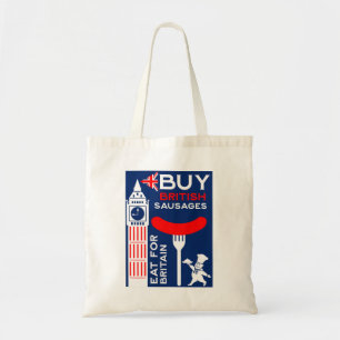 Bolso De Tela Salchicha Británica Y Cocina De Masas
