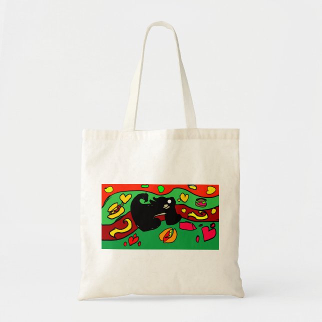Bolso De Tela Salchicha de perro dachshund (Frente)