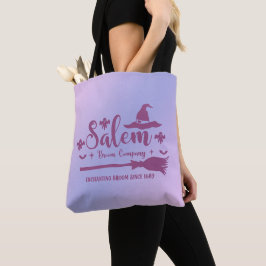 Bolso De Tela Salem Broom Company Blue and Purple Halloween