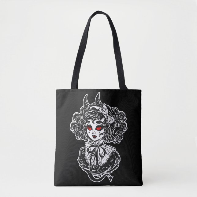 Bolso De Tela Salem Witch Ilustracion Art (Anverso)