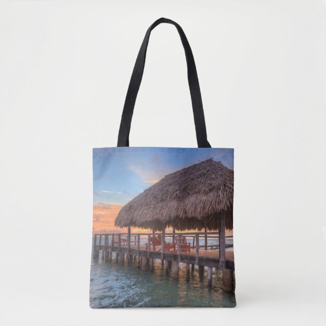 Bolso De Tela Salida del sol del área de embarque (Anverso)