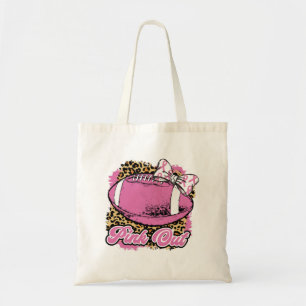 Bolso De Tela Salida Rosada Con Bola De Rugby (Softball)