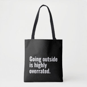 Bolso De Tela Salir fuera es texto básico de Guay altamente sobr