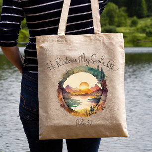 Bolso De Tela Salmo 23 Verso de la Biblia