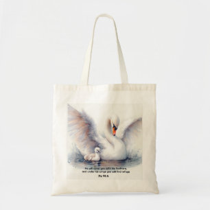 Bolso De Tela Salmo 91:4 Alas La protección de Dios la Biblia Es