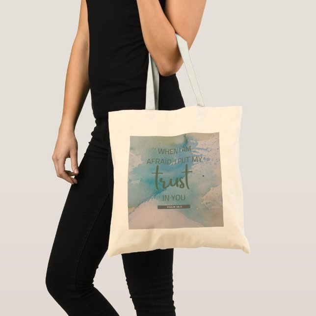 Bolso De Tela Salmo acuático 56:3 (Anverso (producto))
