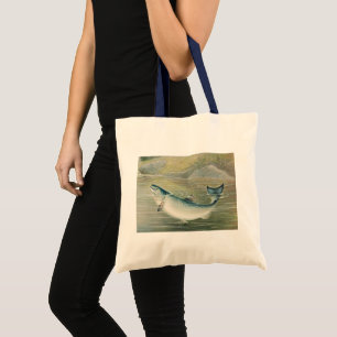 Bolso De Tela Salmón de California por S.A. Kilbourne, pescado v