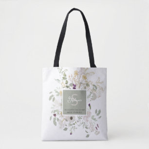 Bolso De Tela Salmos 46:5 Dios está dentro de su flor silvestre