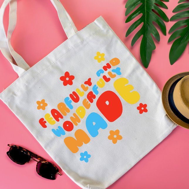 Bolso De Tela Salmos Retro De Hecho Temeroso Y Maravilloso 139:1 (Subido por el creador)