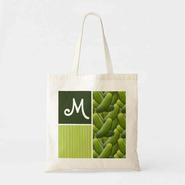 Bolso De Tela Salmueras verdes; Modelo de la salmuera (Frente)