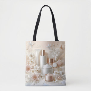 Bolso De Tela Salón de Belleza Floral Elegante Maquillaje