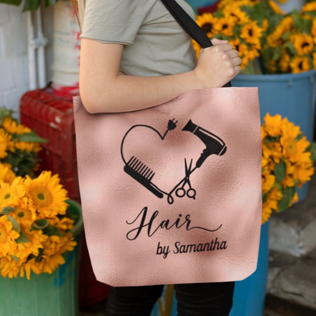 Bolso De Tela Salón de estilo Rosa Personalizado de oro Hair (Subido por el creador)