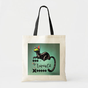 Bolso De Tela Salón del Gato Saltarín Futurista Atómico