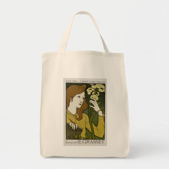 Bolso De Tela Salon des Cent ~ Exposition de E. Grasset (Frente)