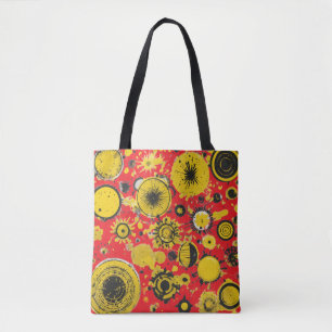 Bolso De Tela Salpicaduras alrededor del círculo