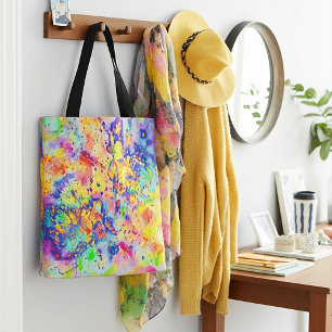 Bolso De Tela Salpicaduras vibrantes