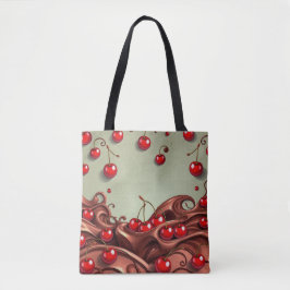 Bolso De Tela Salsa cereza: