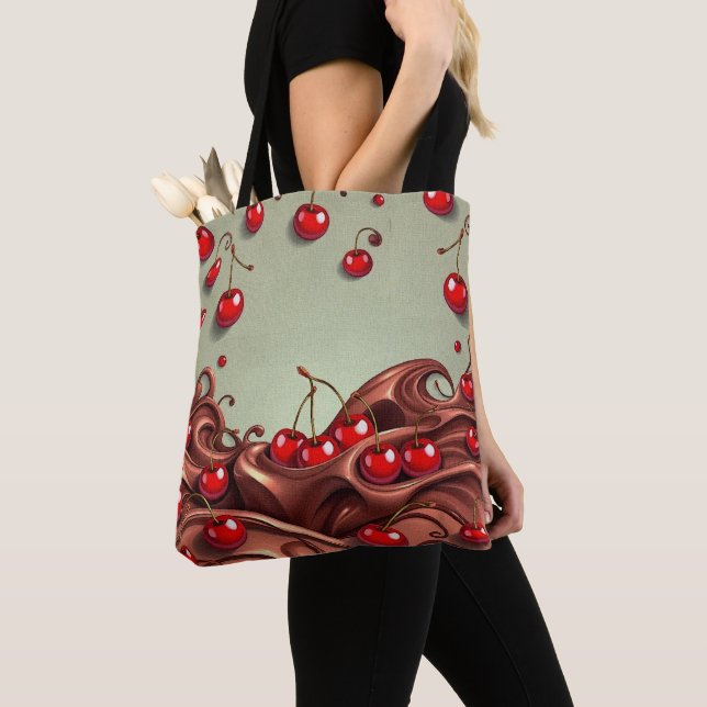 Bolso De Tela Salsa cereza: (Detalle)