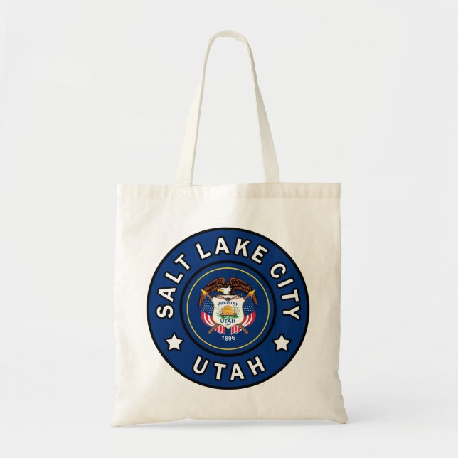 Bolso De Tela Salt Lake City Utah (Frente)