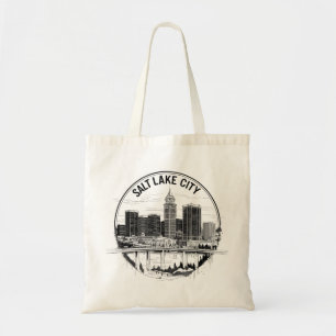 Bolso De Tela Salt Lake City Utah retro vintage Viaje
