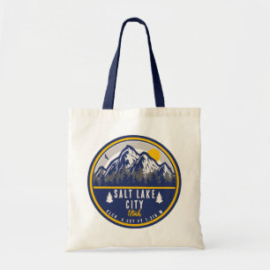 Bolso De Tela Salt Lake City Utah Ski Souvenir Retro Vintage 80