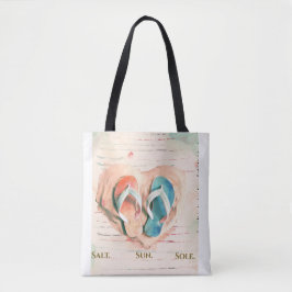 Bolso De Tela Salt Sun Sole Beach Tote Bag