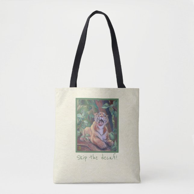 Bolso De Tela ¡Salta la Sordera! Tote de tigres (Anverso)