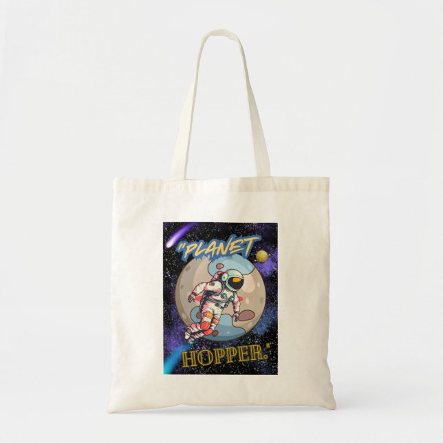 Bolso De Tela Saltador de planetas  (Frente)