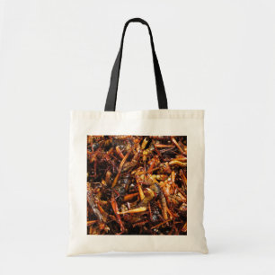 Bolso De Tela Saltamontes Fritos (Takkataen Thot) Comida Asiátic