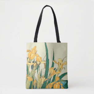 Bolso De Tela Saltamontes Hokusai y el iris Japón