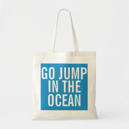 Bolso De Tela Saltar en el Ocean Blue and White Weekender