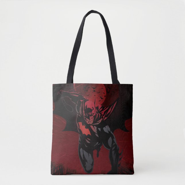 Bolso De Tela Salto de Batman Crimson (Anverso)